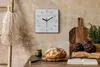 Wohnzimmer Leinwand Uhr Geräuschlos Küche 30x30 Ziegel, Produktbild-Vorschau 2