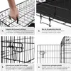 Cage pour chien Luna, pliable, avec 2 portes - 121,5 x 75,5 Voir les images du produit 5