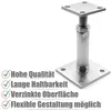 A metal post support with adjustable height, shown against a white background. Produktbild-Vorschau