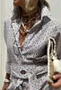 ASKSA Dámské letní Vintage Button Down košilové šaty s Náhled obrázku produktu 3