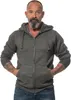 Heavy Zipped Hoodie HZH01FB M Dark heather Grau Produktbild-Vorschau 4