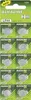 A blister pack of 10 alkaline button cell batteries. Produktbild-Vorschau