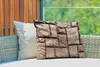 MuchoWow® Outdoor Kissen - Mauer mit verschiedenen Steinen Produktbild-Vorschau 3