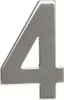 Nerezové číslo 4 v plochém „2D“ provedení RN.95L.4.N Náhled obrázku produktu 1