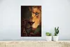 MuchoWow® Poster Löwe - Dschungel - Pflanzen 20x30 cm - Produktbild-Vorschau 5