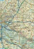 A map of a region in Germany, showing roads, cities, and geographical features. Náhled obrázku produktu