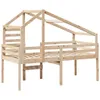 Hochbett mit Dach 90x200 cm Massivholz Kiefer Produktbild-Vorschau 6