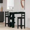 vidaXL Wandtafel, 102 x 45 x 103,5 cm, houtvezel Productafbeelding-voorbeeld 2