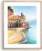Gerahmtes Poster - Rahmen in heller Eiche - Küste Amalfi Produktbild-Vorschau 1