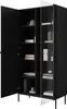Vitrine Nicole geriffelt teilverglast 100x200x45 cm Produktbild-Vorschau 4