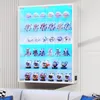 BROTTAR Wandvitrine Weiß mit Glastüren, 6 verstellbaren Produktbild-Vorschau 1