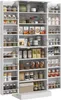 HOMCOM Armoire de cuisine buffet cuisine vaisselier meuble Voir les images du produit 1
