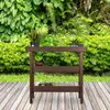 relaxdays 10026324_0 relaxdays Pflanztisch dunkelbraun 92,0 Anteprima dell’immagine prodotto 3