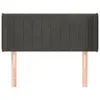 vidaXL Kopfteil mit Ohren Dunkelgrau 93x16x78/88 cm Samt - Produktbild-Vorschau 4
