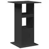 A black bar table with shelves against a white background. Produktbild-Vorschau