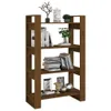 Bücherregal/Raumteiler Honigbraun 80x35x125 cm Massivholz Produktbild-Vorschau 4