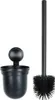 A black toilet brush and holder set against a white background. Anteprima dell’immagine prodotto