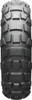A close-up, front-facing view of a single motorcycle tire. Podgląd zdjęcia produktu