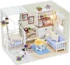 Miniatur mit Moebeln, DIY-Holzbausatz, Mini-Haus, Geschenke Produktbild-Vorschau 1