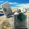 Accendino Zippo Celtic Green Cross antivento satin chrome Anteprima dell’immagine prodotto 2