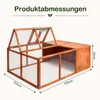 FCH Kleintierstall Hühnerstall mit Dachöffnung, Produktbild-Vorschau 3