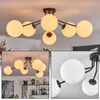 Fossobiubo Deckenlampe aus Metall/Glas in Schwarz/Weiß Produktbild-Vorschau 1