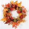 Türkranz Herbst, Kranz Herbst, Ahornblatt Türkranz, Kürbis Produktbild-Vorschau 1