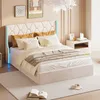 Letto imbottito ProximaX 160x200cm con LED e rete a doghe, Anteprima dell’immagine prodotto 2
