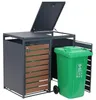 Mülltonnenbox Müllbox Mülltonnenverkleidung 2 Türen Produktbild-Vorschau 4