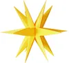 A yellow star-shaped decoration against a white background. Produktbild-Vorschau