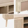 sweeek - Eck-TV-Möbel mit Holzdekor und Rattan-Geflecht, 2 Produktbild-Vorschau 4