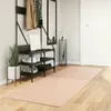 vidaXL Teppich HUARTE Kurzflor Weich und Waschbar Blassrosa Produktbild-Vorschau 2
