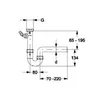 Haas PP-Spülensiphon 1 1/2" Greta mit einem WS-Anschluss, Produktbild-Vorschau 2