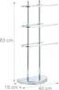 relaxdays 10024656_0 relaxdays Handtuchständer   silber Anteprima dell’immagine prodotto 4