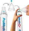 An image showing how to assemble and use a portable oxygen inhaler. Voir les images du produit