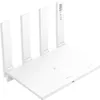 A white Huawei WiFi AX3 router with four antennas, shown from a diagonal angle against a white background. Produktbild-Vorschau