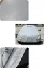 A collage of images showing a car cover, a close-up of the fabric, and a car covered with the product. Produktbild-Vorschau