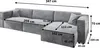 Masseno Ecksofa TOLMO M mit Schlaffunktion L-Form, Sofa mit Produktbild-Vorschau 7