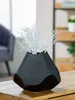 Gilde Vase, "Lamellen", Keramik, schwarz, VE 1, L. 22 cm, Voir les images du produit 2