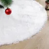 r Weihnachtsbaum-Teppich aus Kunstfell, weiß, rund, für Produktbild-Vorschau 2