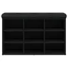 vidaXL Schoenenkast, zwart, 82x32x50 cm, houtvezel Productafbeelding-voorbeeld 4
