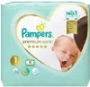 A package of Pampers Premium Care diapers, featuring a baby. Anteprima dell’immagine prodotto