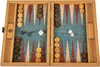 Manopoulos Luxus Backgammon – Türkisfarbener Naturkork – Produktbild-Vorschau 1