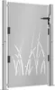 vidaXL Gartentor 100x125 cm Cortenstahl Gras-Design Produktbild-Vorschau 3