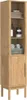 vidaXL Badkamerkast FLORO, wassenbruin, 35 x 30 x 160 cm Productafbeelding-voorbeeld 3