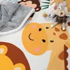 Teppich Kinderzimmer Kinderteppich Zootiere Rutschfest Produktbild-Vorschau 3