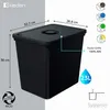 SYSTEMA poubelle 23 L noir Voir les images du produit 2