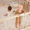 Laufstall Baby XXL aus Kiefernholz natur – Laufgitter  mit Produktbild-Vorschau 4