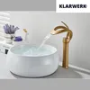 NAVIS | Design Wasserfall Wasserhahn Bad Gold matt hohe Produktbild-Vorschau 4