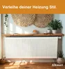 Aikas Art Heizkörperregal Eiche Echtholz, Einfache Montage Produktbild-Vorschau 2